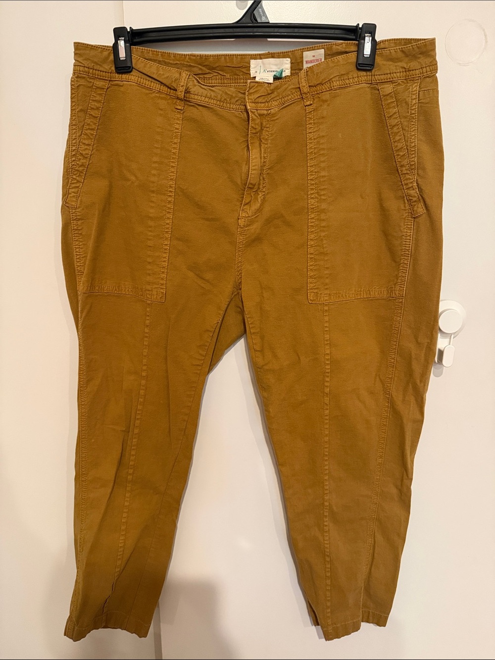 Anthropologie Mustard Tan The Wanderer Utility Chinos